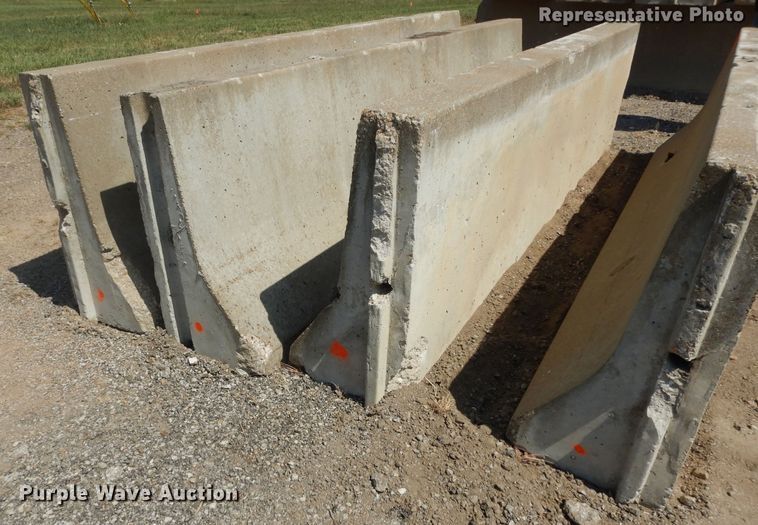 image for item MP9305 (8) 10' L concrete barriers end caps