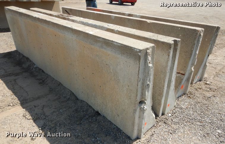 image for item MP9305 (8) 10' L concrete barriers end caps