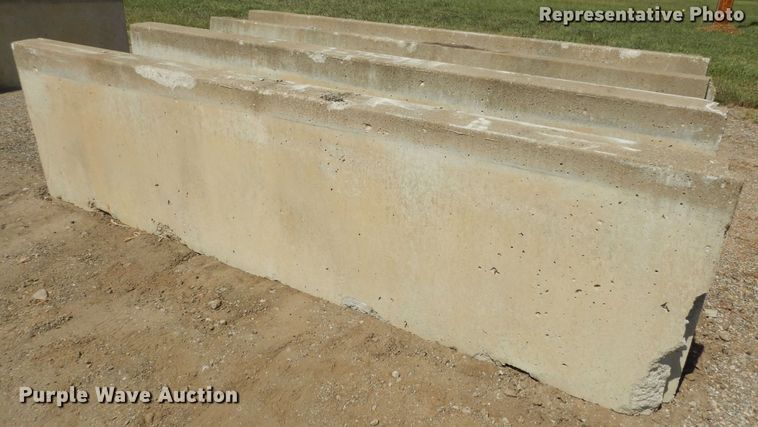 image for item MP9305 (8) 10' L concrete barriers end caps