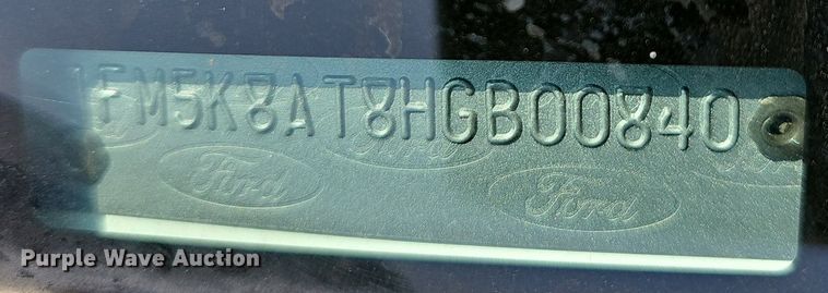 image for item MP9313 2017 Ford Explorer Police Interceptor SUV