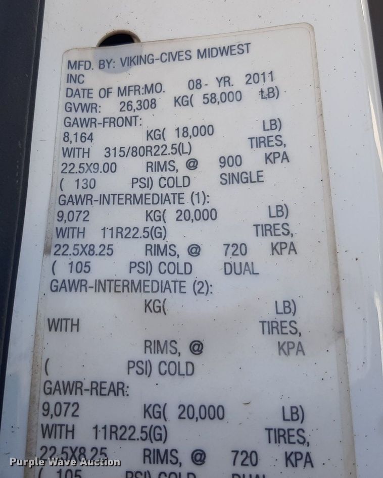 image for item NF9038 2012 Freightliner Business Classic M2  dump truck