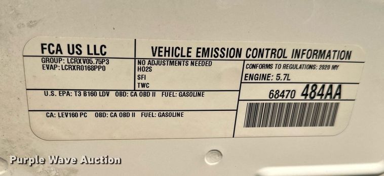 image for item NF9048 2020 Dodge Charger Police