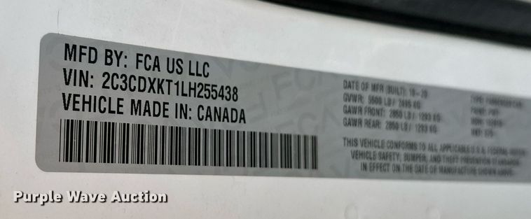 image for item NF9048 2020 Dodge Charger Police