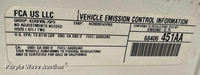 image for item NF9049 2019 Dodge Charger Police