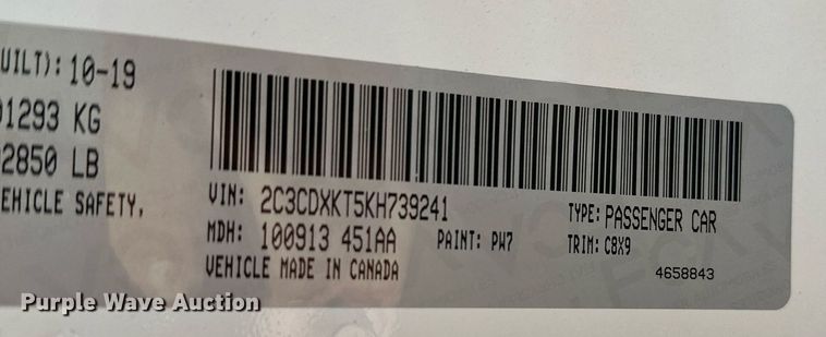 image for item NF9049 2019 Dodge Charger Police