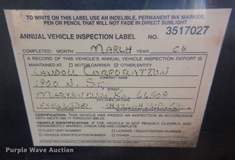 image for item NF9053 2006 Landoll  lowboy equipment trailer