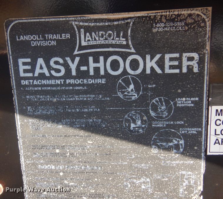 image for item NF9053 2006 Landoll  lowboy equipment trailer