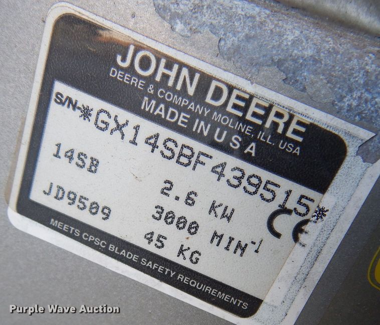 image for item NF9066 John Deere 14SB  push mower