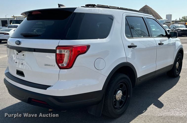 image for item NF9128 2018 Ford Explorer Police Interceptor  SUV