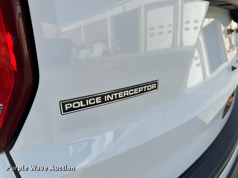 image for item NF9128 2018 Ford Explorer Police Interceptor  SUV