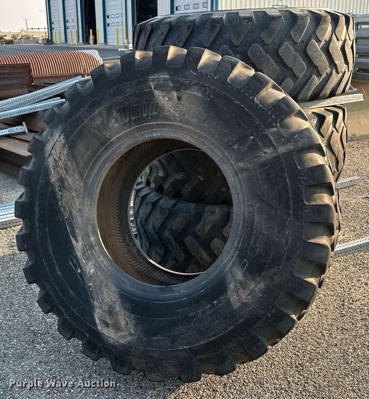 image for item NF9188 (4) Bridgestone V-Steel Ultra Traction 20.5R25 tires