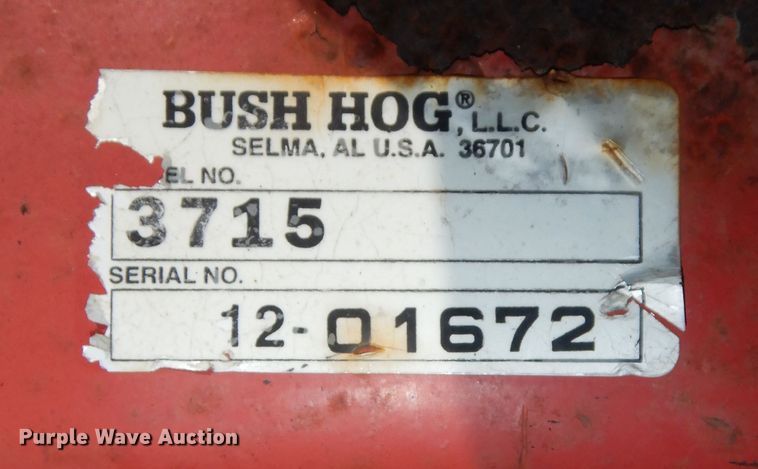 image for item NU9213 Bush Hog 3715 batwing rotary mower