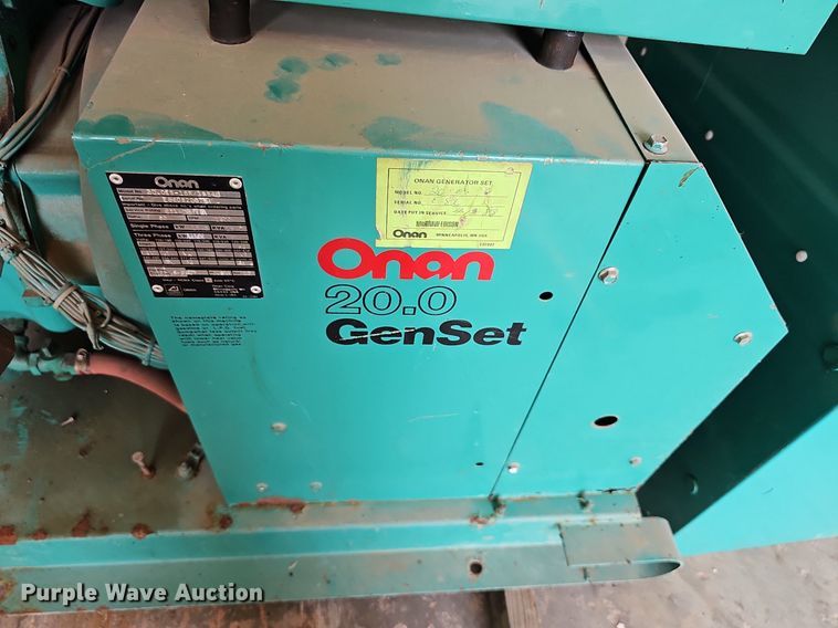 image for item NU9224 Onan 20.0 generator