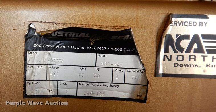 image for item NU9226 Industrial Gold Series air compressor