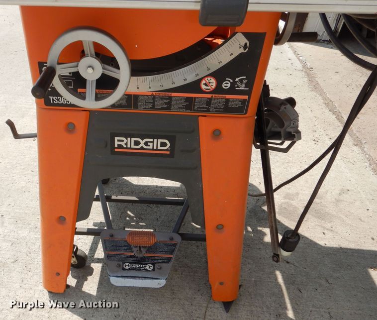 image for item NU9264 Ridgid TS360 table saw