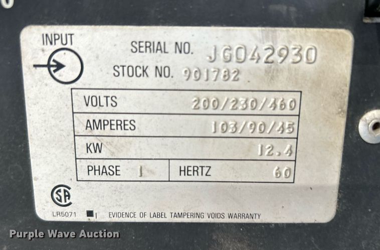 image for item DJ6323 Miller Dialarc HF  welder