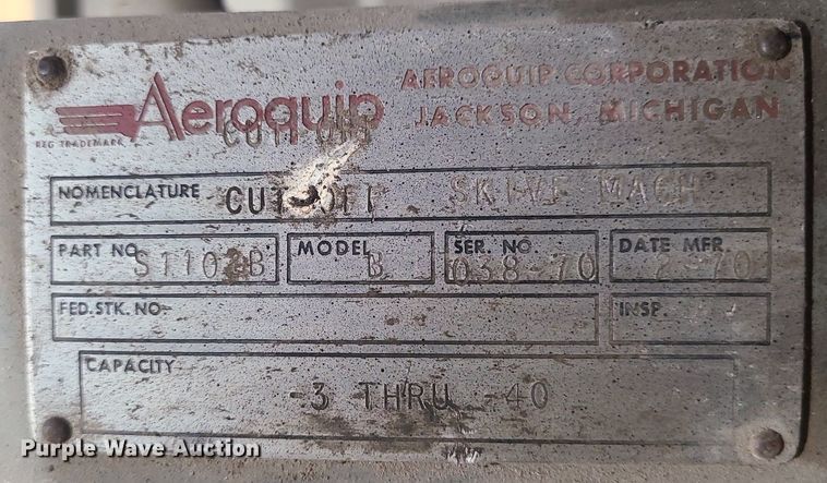 image for item DK4087 Weatherhead Coll-O-Crimp II  hydraulic hose machine