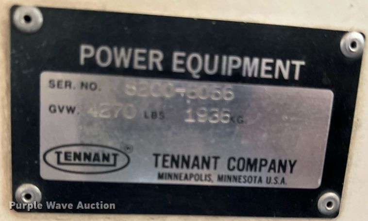 image for item DN3154 Tennant  sweeper