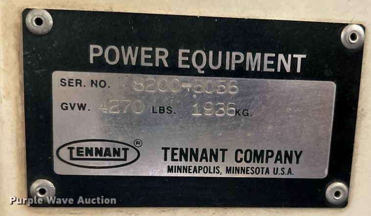 image for item DN3154 Tennant  sweeper