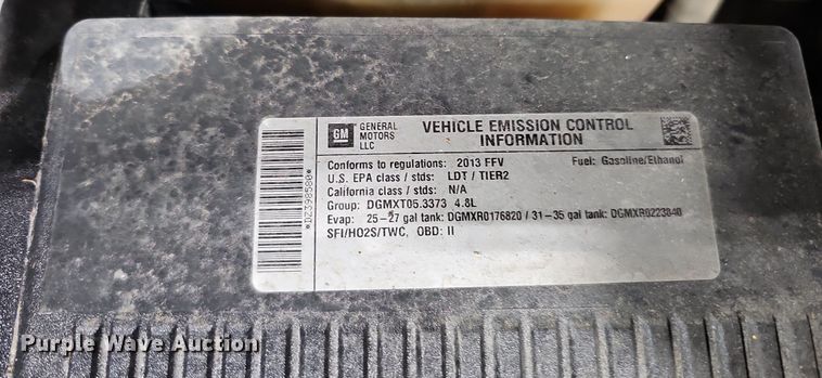 image for item DQ0132 2013 Chevrolet Silverado 1500  Ext. Cab pickup truck