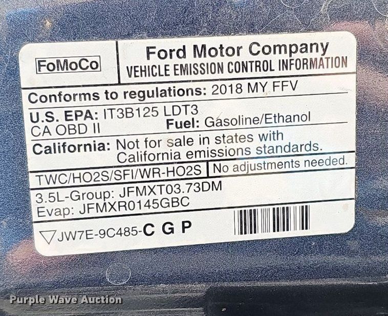 image for item DQ1100 2018 Ford Explorer XLT  SUV