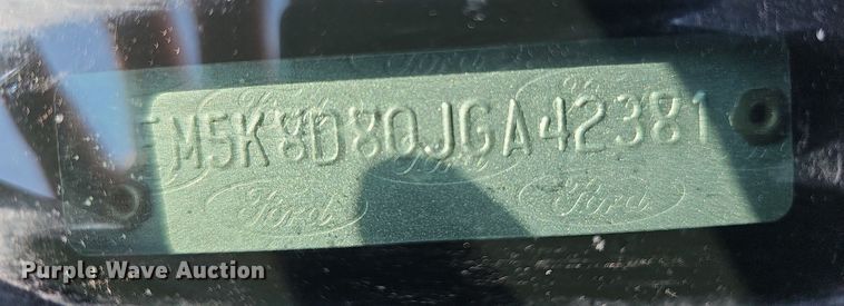 image for item DQ1100 2018 Ford Explorer XLT  SUV