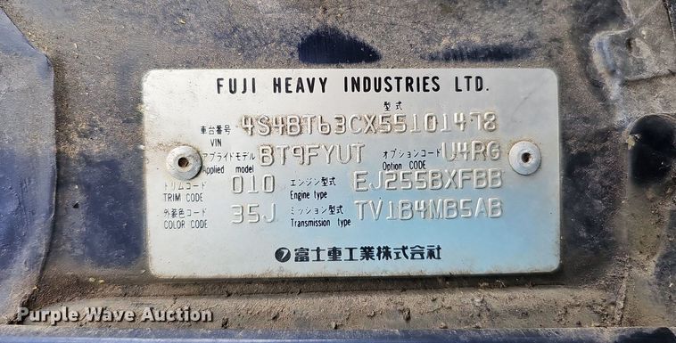 image for item DQ1102 2005 Subaru Baja  SUV