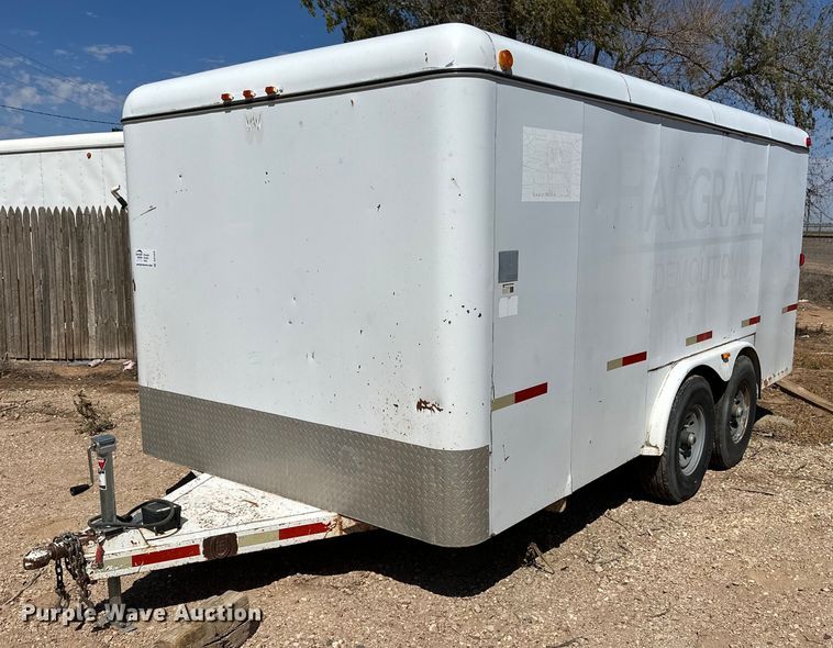 image for item DQ1424 2008 W-W  enclosed cargo trailer