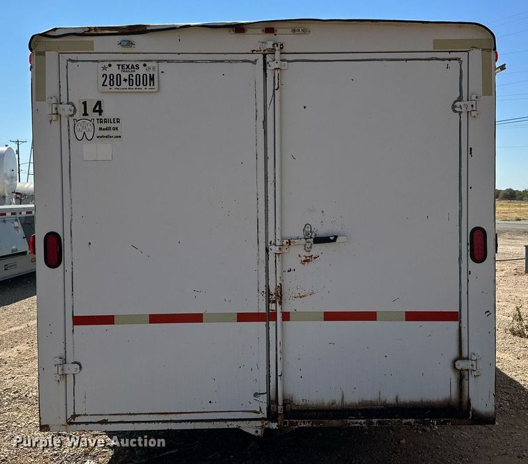 image for item DQ1424 2008 W-W  enclosed cargo trailer