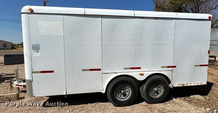 image for item DQ1424 2008 W-W  enclosed cargo trailer