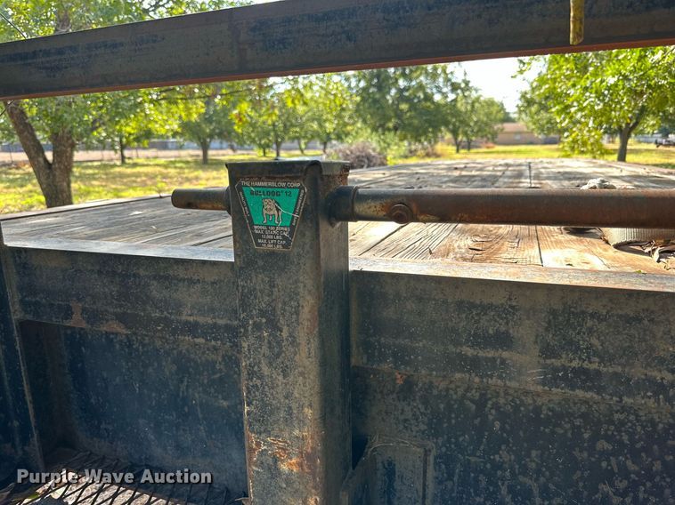 image for item DQ1433 1995 Tuff-Bilt  equipment trailer