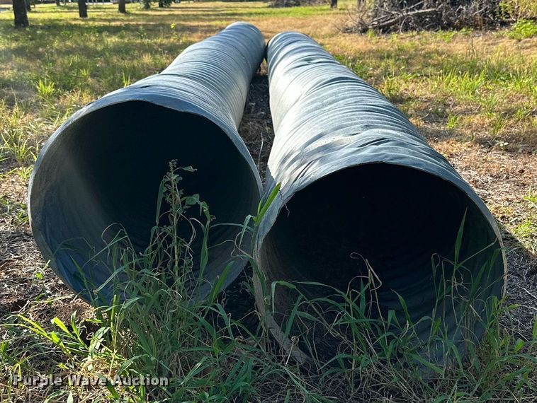 image for item DQ1435 (2) 20' 3" L x 18" diameter galvanized culverts