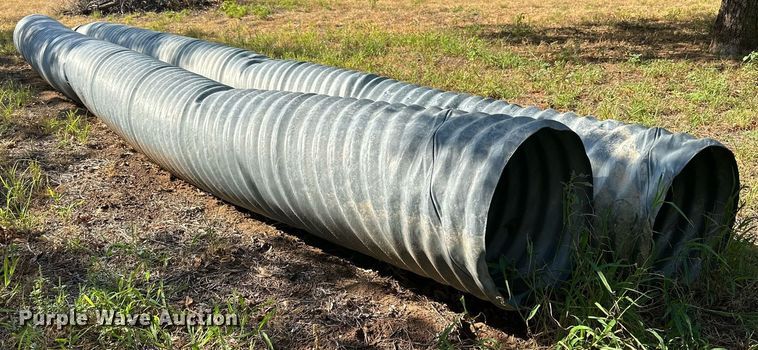 image for item DQ1435 (2) 20' 3" L x 18" diameter galvanized culverts