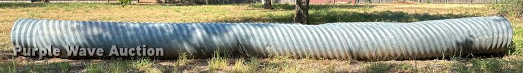 image for item DQ1435 (2) 20' 3" L x 18" diameter galvanized culverts