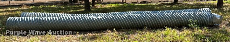 image for item DQ1435 (2) 20' 3" L x 18" diameter galvanized culverts