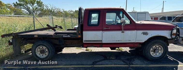 image for item DS7156 1997 Ford F250 HD  SuperCab bale bed pickup truck