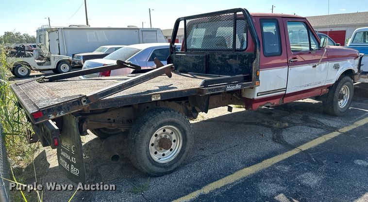 image for item DS7156 1997 Ford F250 HD  SuperCab bale bed pickup truck