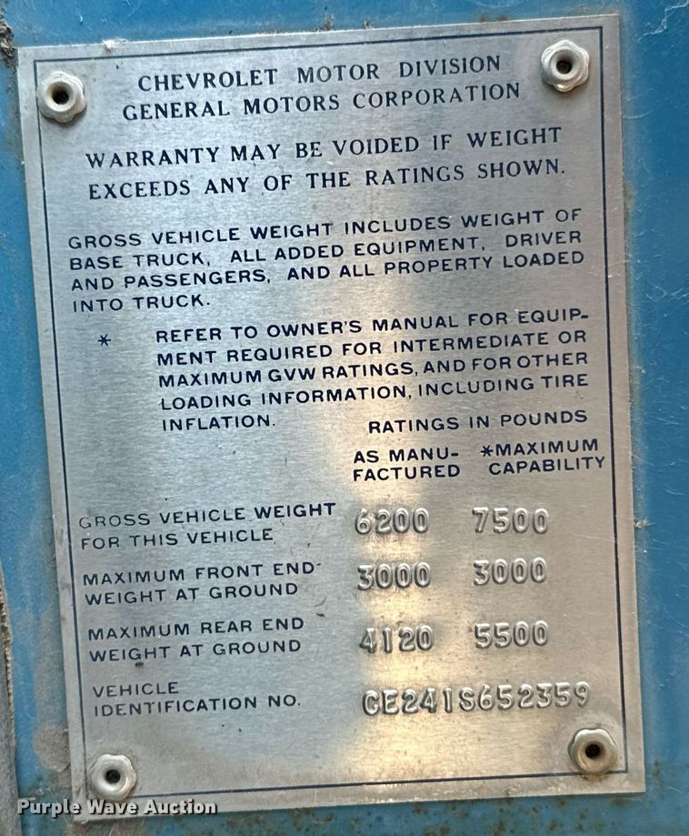 image for item DS7179 1971 Chevrolet C20  pickup truck