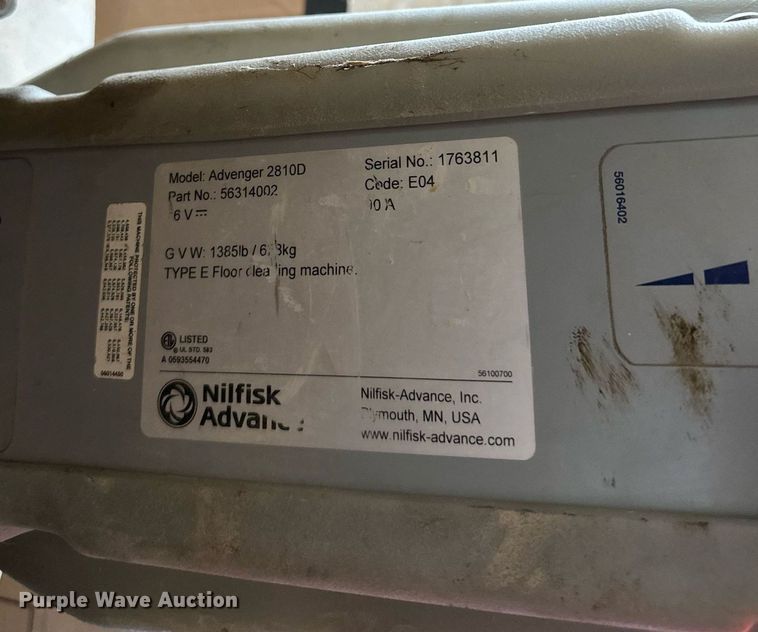 image for item DV1008 Advance Avenger  floor scrubber