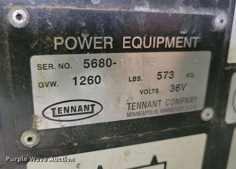 image for item IQ9903 Tennant 5680  sweeper