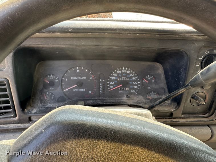 image for item JD9042 1995 Dodge Ram 3500  flatbed pickup truck