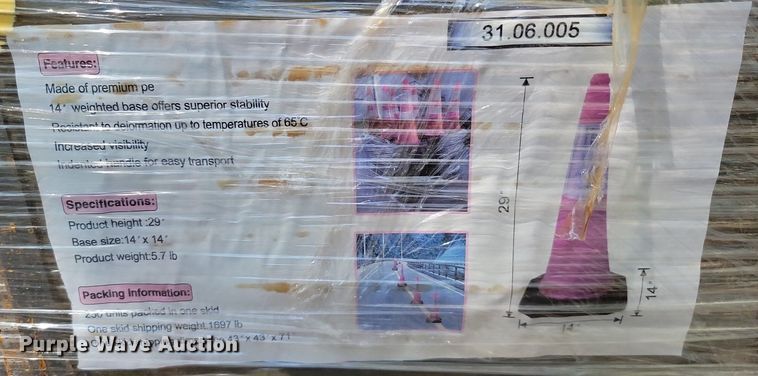 image for item JE9541 (250) safety cones