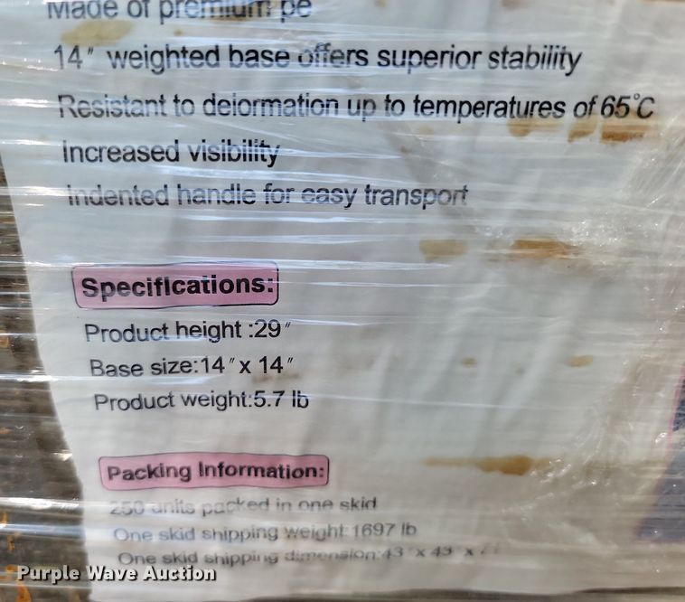 image for item JE9541 (250) safety cones