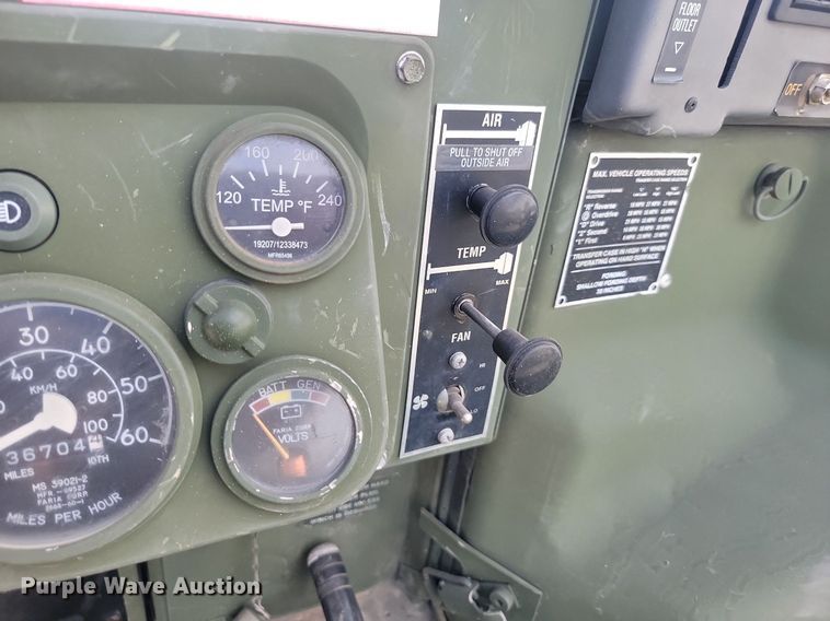 image for item JW9696 2008 Am General HMMWV M1114 Humvee  SUV