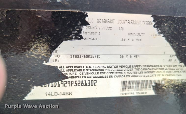 image for item KB9382 2023 Big Tex  dump trailer