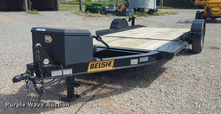 image for item KB9383 2022 Belshe  tilt deck utility trailer