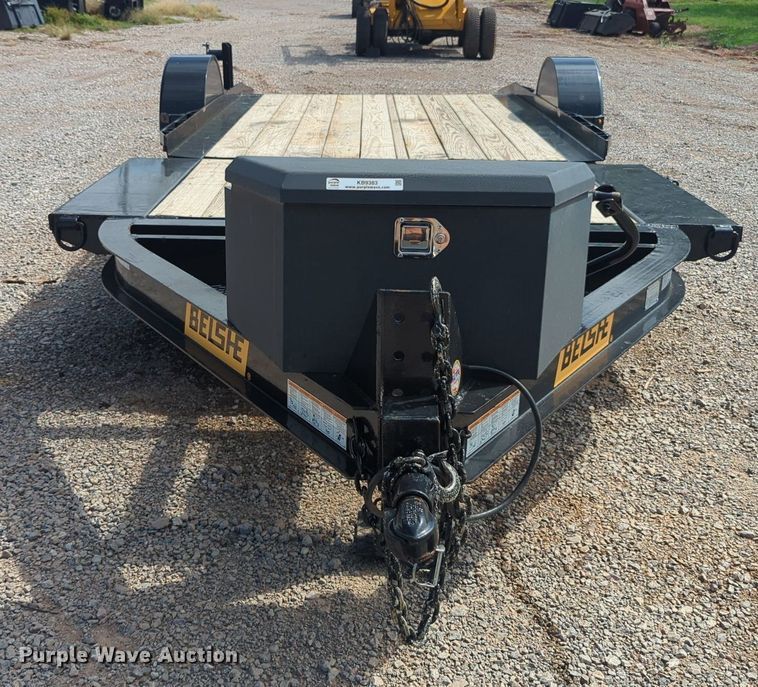 image for item KB9383 2022 Belshe  tilt deck utility trailer