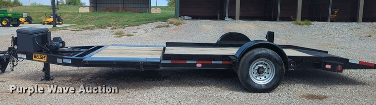 image for item KB9383 2022 Belshe  tilt deck utility trailer