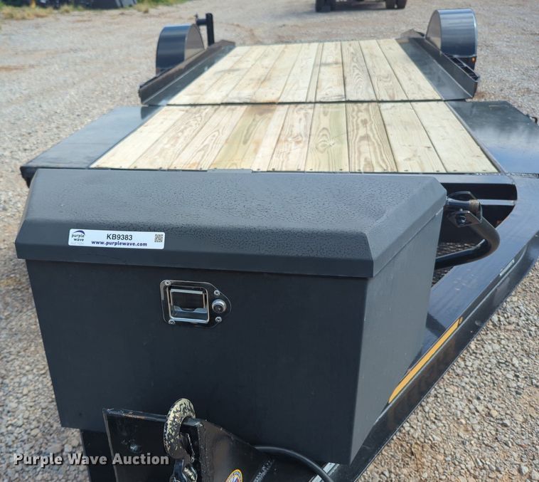 image for item KB9383 2022 Belshe  tilt deck utility trailer