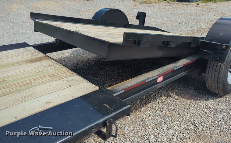 image for item KB9383 2022 Belshe  tilt deck utility trailer
